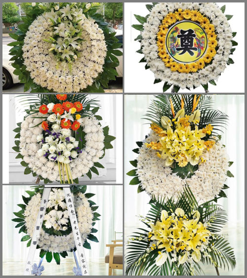 四川成都龙泉驿区龙泉街道界牌社区花圈速递